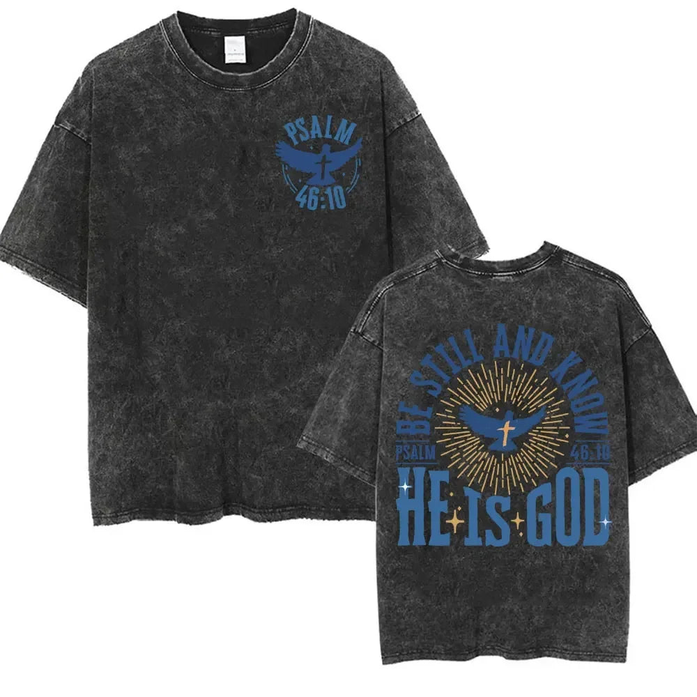 Christian Bible Verse T-shirt Go and Make Disciples Trendy Church Vintage Washed T-shirts Men Women's Aesthetic Cartoon T Shirts